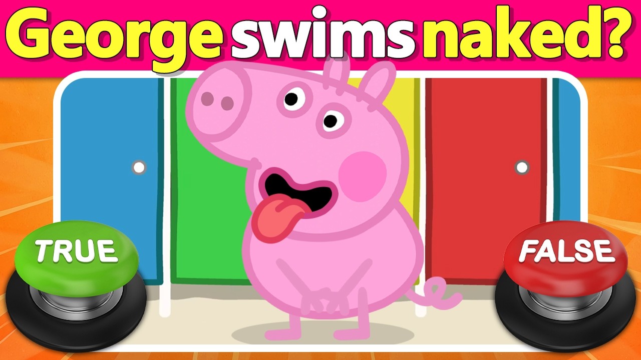 🐽 Peppa Pig True or False Quiz! ⭕❌ Bet You Can’t Get More Than 20 Right! | Quiz DingDong