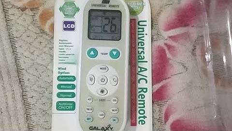 How to use Universal Remote for Different AC (How to set universal remote in all type AC in Hindi)