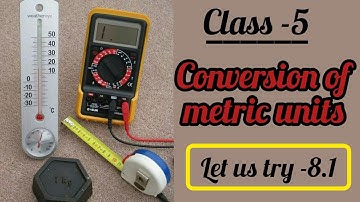 Class -5  (Let us try -8.1/ Q- 1 & 2)