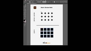 Start Global Edit option in Adobe Illustrator #adobeillustrator #tips #design #tricks #graphicdesign