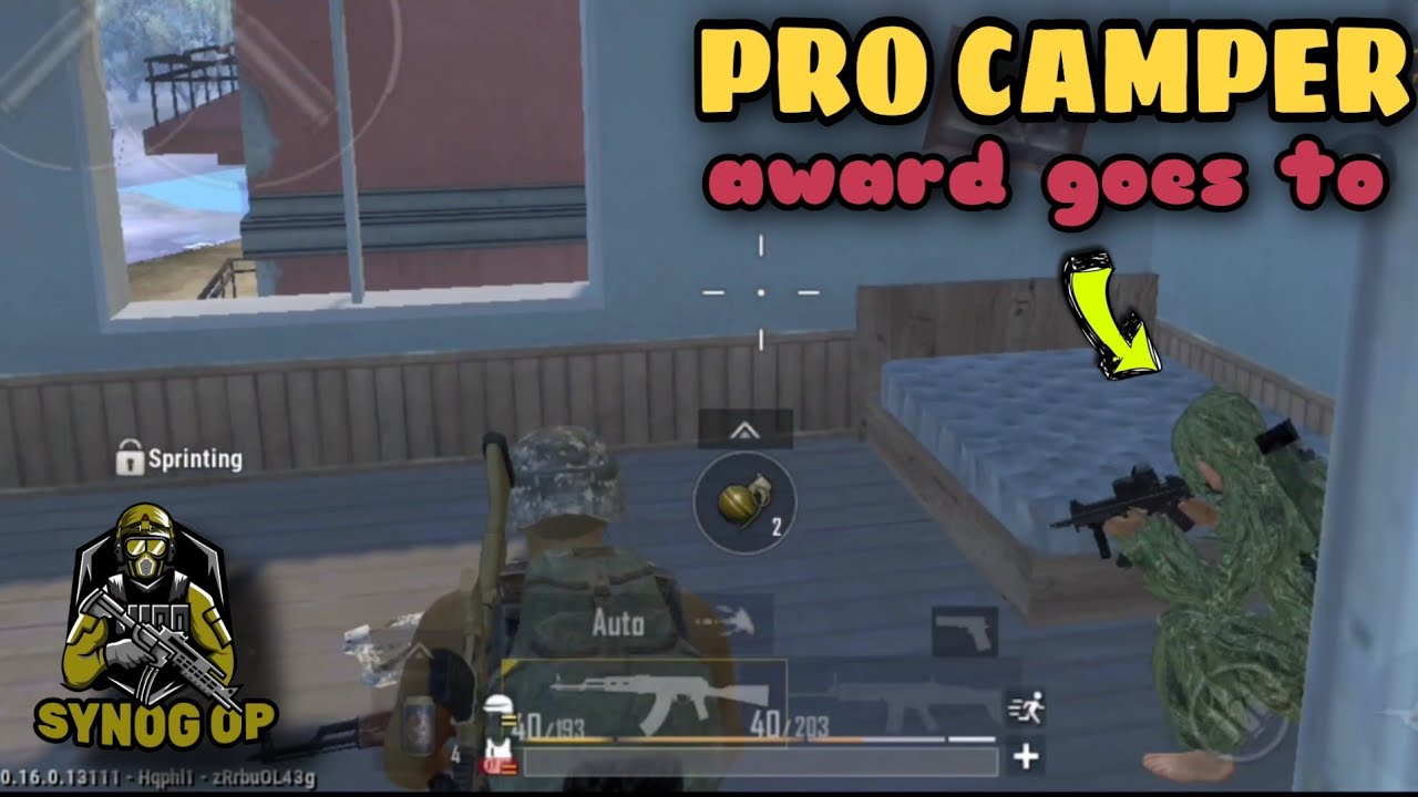 999 IQ GOD LEVEL CAMPER | PUBG MOBILE LITE | HINDI GAMEPLAY | SYNOG OP