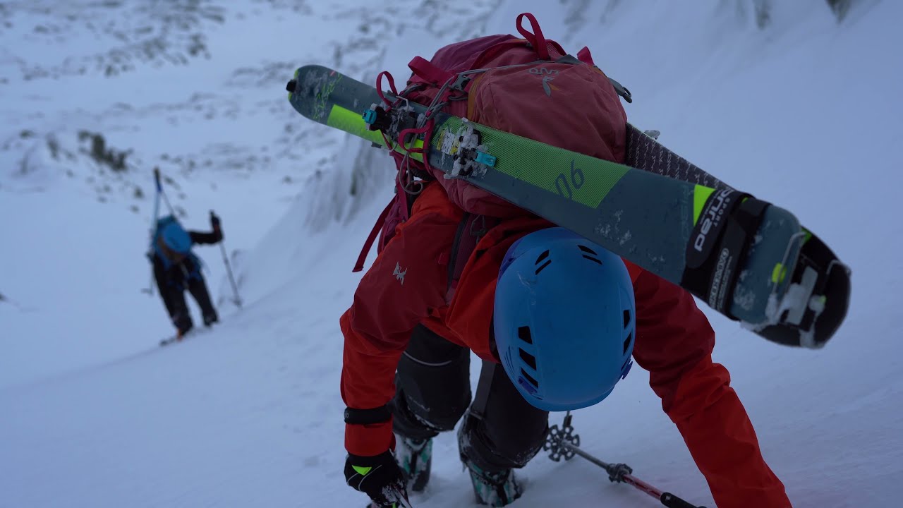 Bystrá Lávka. Skialpinistický prechod z Mlynickej do Furkotskej doliny vo Vysokých Tatrách.