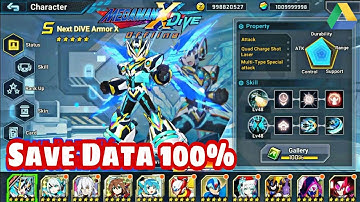 All Character Megaman X Dive Offline + Save Data 100% Complete