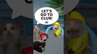 BANANA CAT - CLUB DANCE ? (with HAPPY CAT & OTHERS) funny catmemes animation happycat bananacat