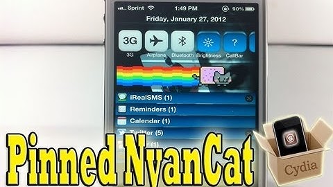 Pinned Nyan For Notification Center - Best NyanCat Notification Center Widget