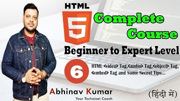 HTML Video and Audio Tag | Audio Video Tag in HTML5 | HTML object Tag | HTML Embed Tag