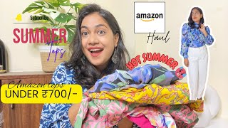 Trendy tops haul | Amazon Tops from ₹300 | Latest summer tops from Amazon | Huge Amazon haul