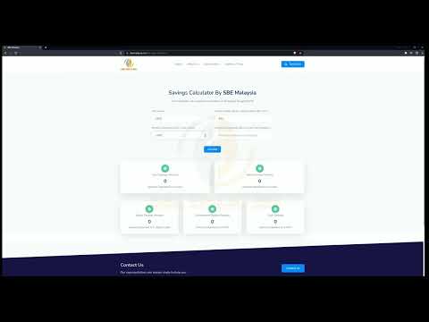 SBE Technology: Cara Menggunakan Kalkulator Simpanan SBE Malaysia (Web)
