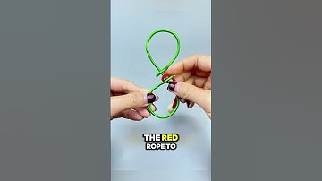 This puzzle requires reverse thinking to remove the red rope. #iqtest #puzzle