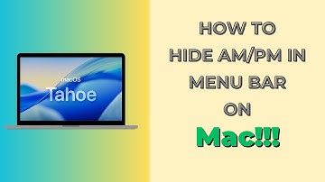 macOS Tahoe 26: How to Hide AM or PM in Menu Bar on Mac
