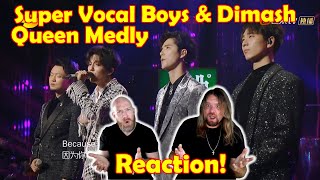 Musicians React to Dimash & Super Vocal Boys - Queen Medley