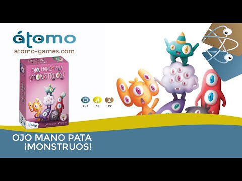 Ojo, Mano, Pata, ¡Monstruos! - juego de cartas para 2-6 jugadores video