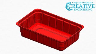 Solidworks tutorials. Plastic tray in Solidworks