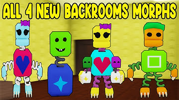 UPDATE - How To Find ALL 4 NEW BACKROOMS MORPHS in Find The Backrooms Morphs