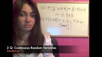 Continuous Random Variables Exam Question | A Level Maths (Statistics 2 Module)