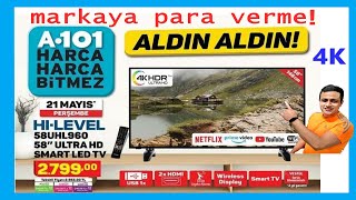 A101De Satılan Hi Level Uhl960 Ultra Hd 4K Smart Led Tv Sunny Vestel