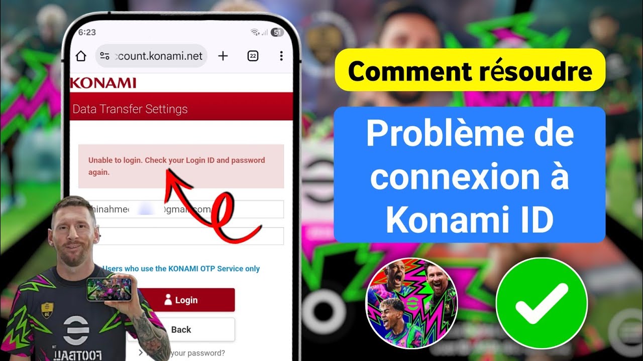 Comment résoudre les problèmes de connexion à votre compte Konami | eFootball 2026