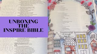 Unboxing the Inspire Praise Bible (Large Print Edition)
