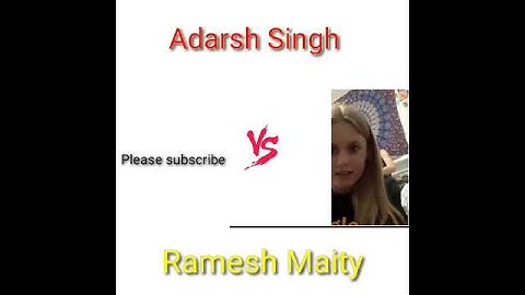 Adarsh Singh Vs Ramesh Maity Omegle Funny Short