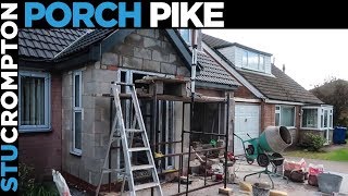 Bricklaying Porch Pike and Solid composite door