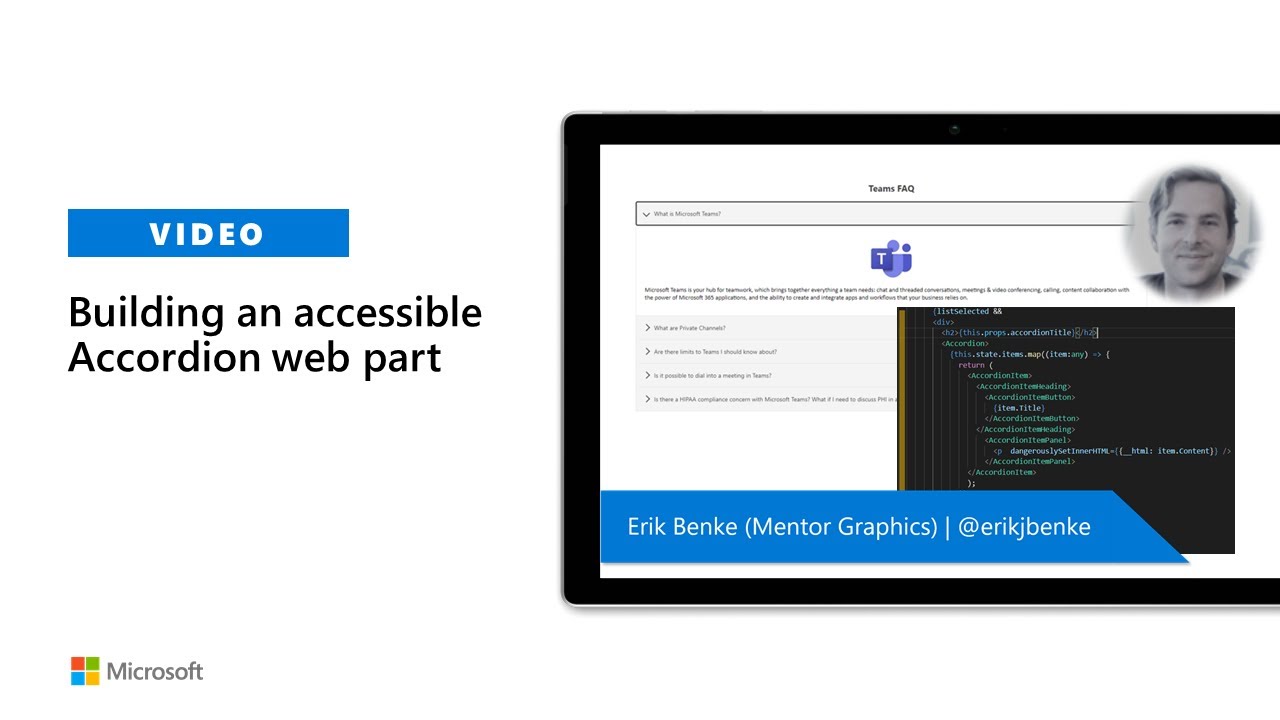 Building an accessible Accordion web part YouTube