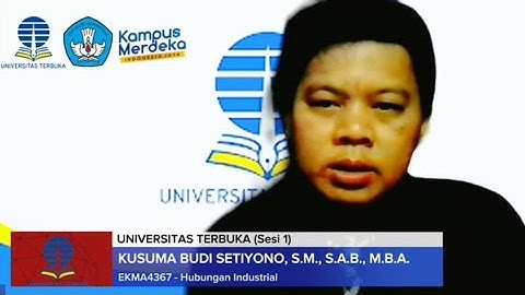Video Sapaan Sesi 1 UT - Hubungan Industrial ( EKMA4367) Universitas Terbuka Tutorial Online - Tuton
