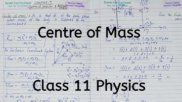 Centre of mass | Chapter 6 | System of Particles and Rotational Motion | Class 11 Physics
