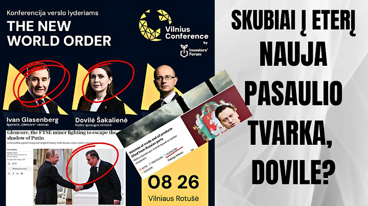 Nutekėjo! Šakalienė ir Ivanas globalistų suvažiavime! | 300 000 imigrantų armija ir karas TYRIMAS