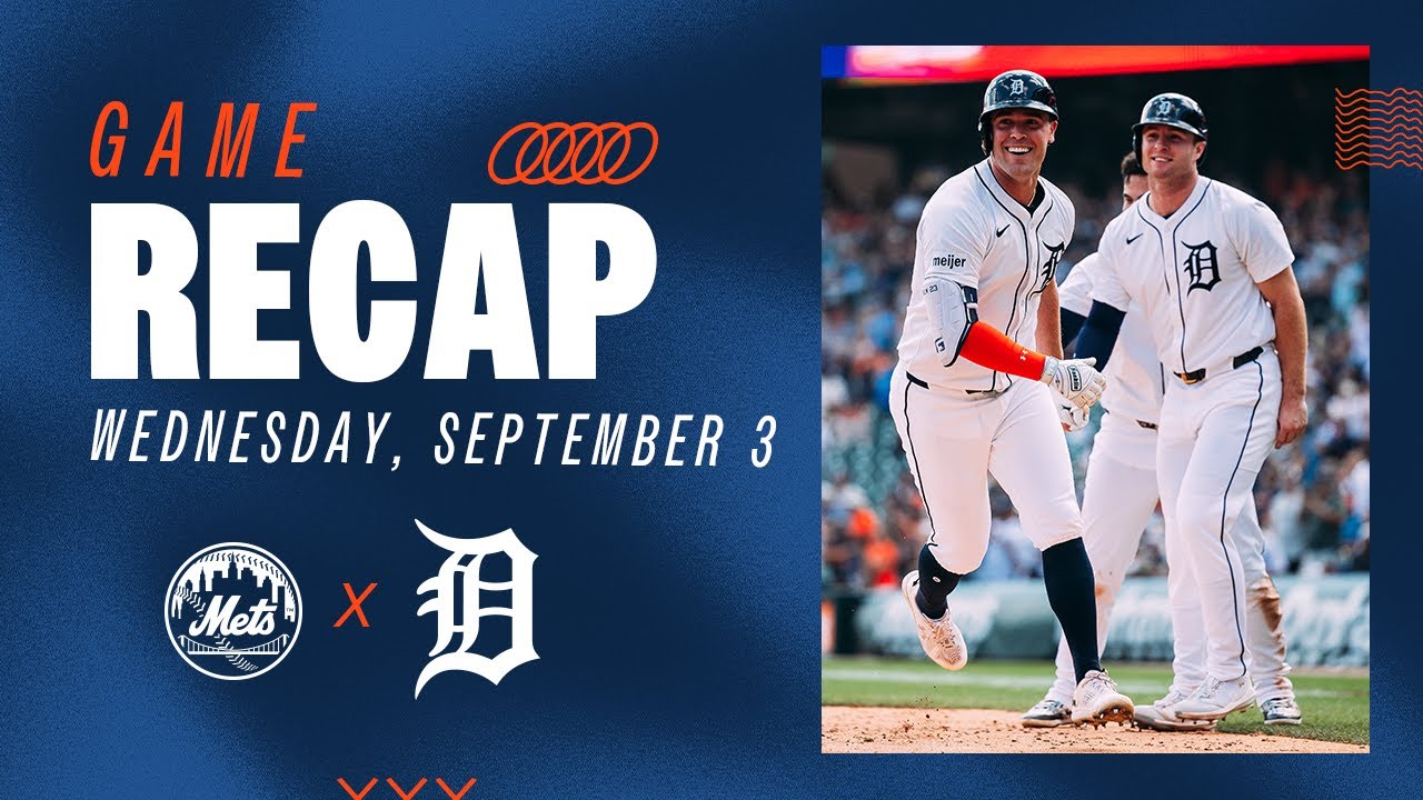 Game Highlights: Carp Homers, Tigers Bounce Back in Win vs. Mets | 9/3/25