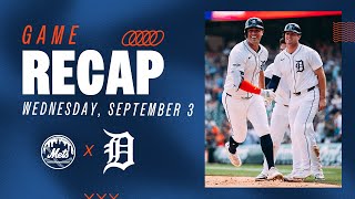 Game Highlights: Carp Homers, Tigers Bounce Back in Win vs. Mets | 9/3/25