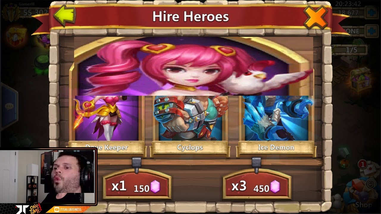 Rolling 40,000 Hero Collector Great Rolls ON FIRE! Android Castle CLash