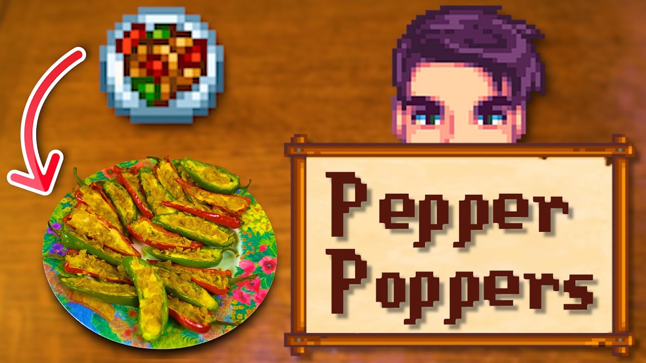 I cooked Shane's pepper poppers in real life