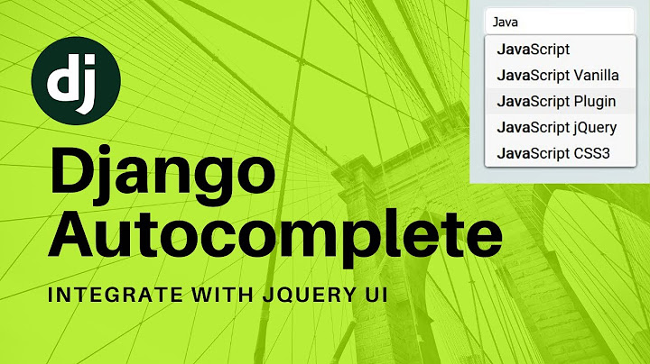 Django Autocomplete with jQuery UI | AJAX | Search | Filter from Database | Tutorial | Code Band