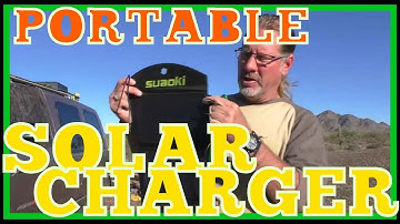 Solar Phone Charger Suaoki 25 Watt Portable Solar Panel