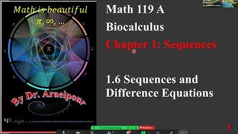 2024 Sp New Section 1.6 Part 1 Sequences and Difference Equations