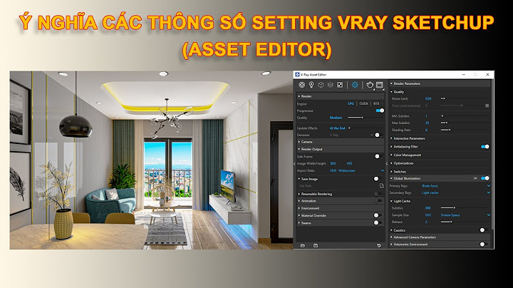 Hướng dẫn thông số recflection trong vray 3.6 sktechup