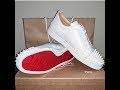 White Christian Louboutins on feet, sizing and more !