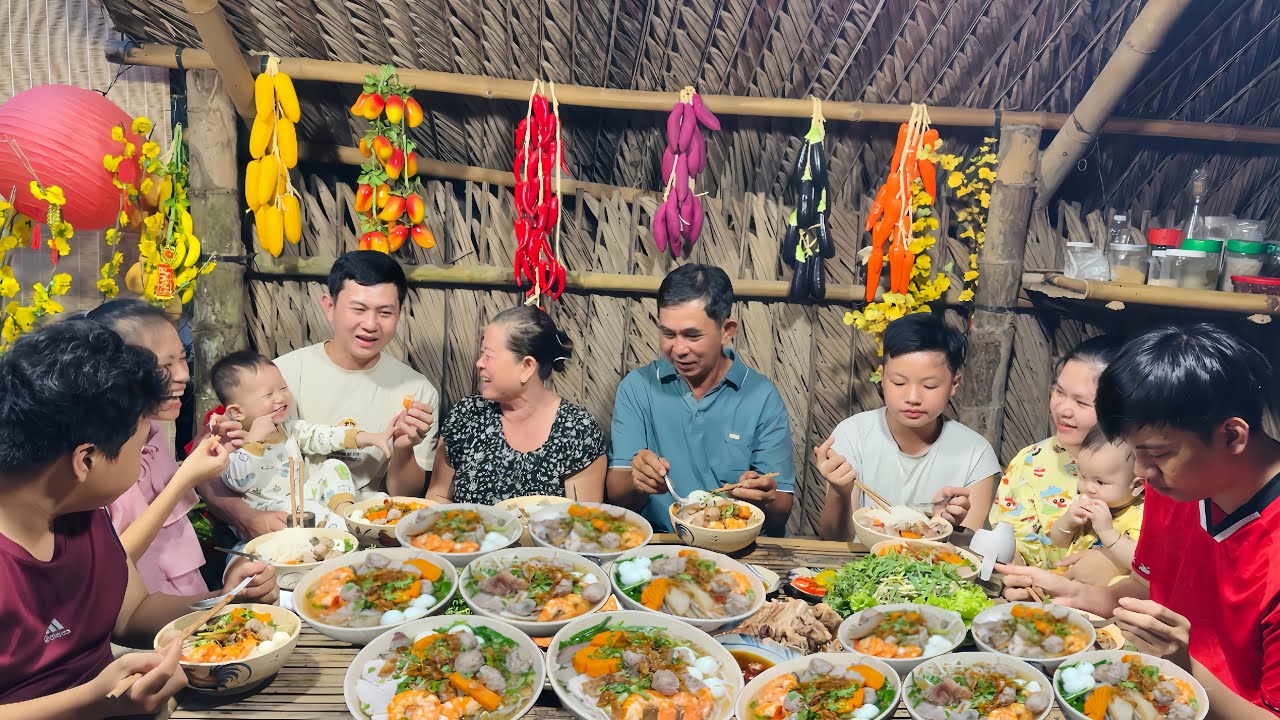 Ẵm Kem Về Nội Ăn Tết Được Nội Nấu Món Ngon Đãi Cả Gia Đình