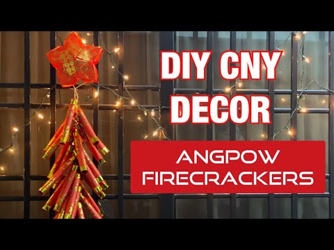 Diy Cny Angpow Door Decoration Tutorial Youtube