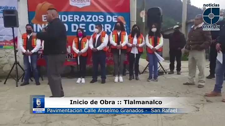 Inicio de obra en Tlalmanalco pavimentacin de Call...