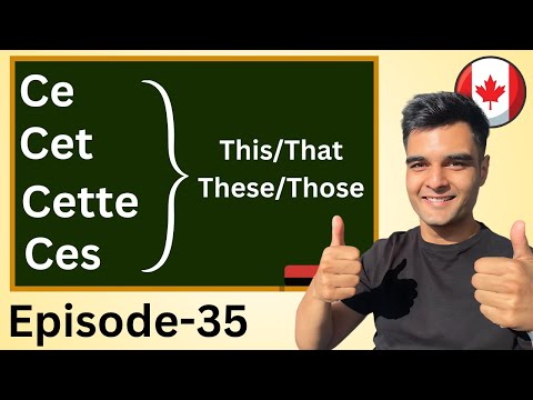 Demonstrative adjectives in French | TEF Canada