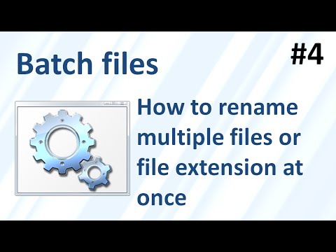 How to change / rename multiple filenames or file extensions at once (Batch files 4)