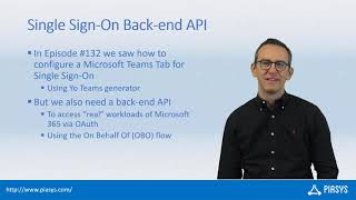 Episode #133 - Back-end API of a Microsoft Teams Tabs with Single Sign-On
