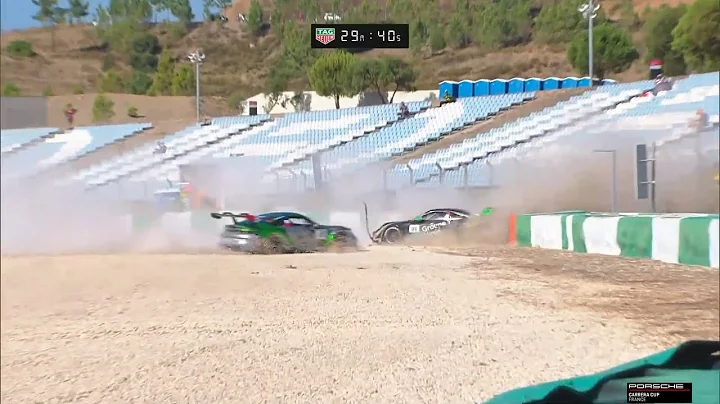 Boccolacci, Klein Big Crash Portimo 2021 Porsche C...