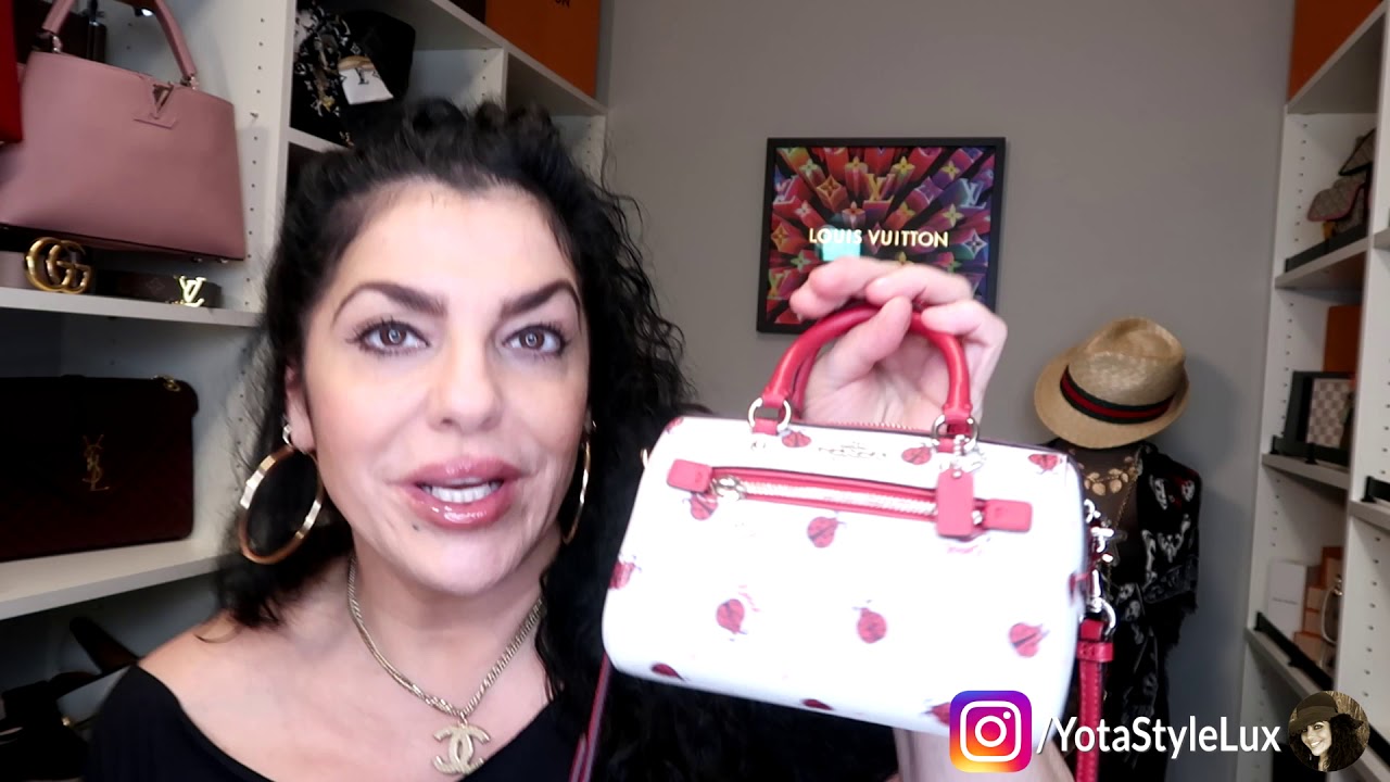 TORY BURCH Unboxing and What fit's inside my COACH Micro Rowan Crossbody  Bag 