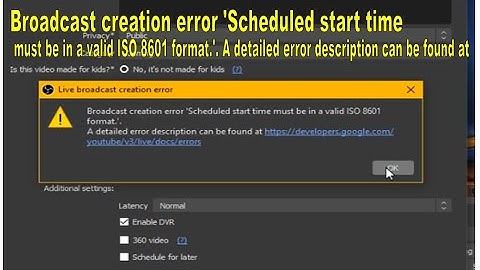 OBS Strart streaming ไม่ได้ | Broadcast creation error youtube OBS Strart streaming not working