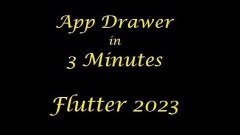 How to create App Drawer In Just 3 Minutes | Flutter for Beginners | Easy Pizzy | Flutter | 2023 |