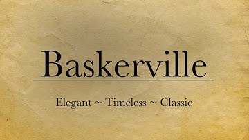 Baskerville Kinetic type