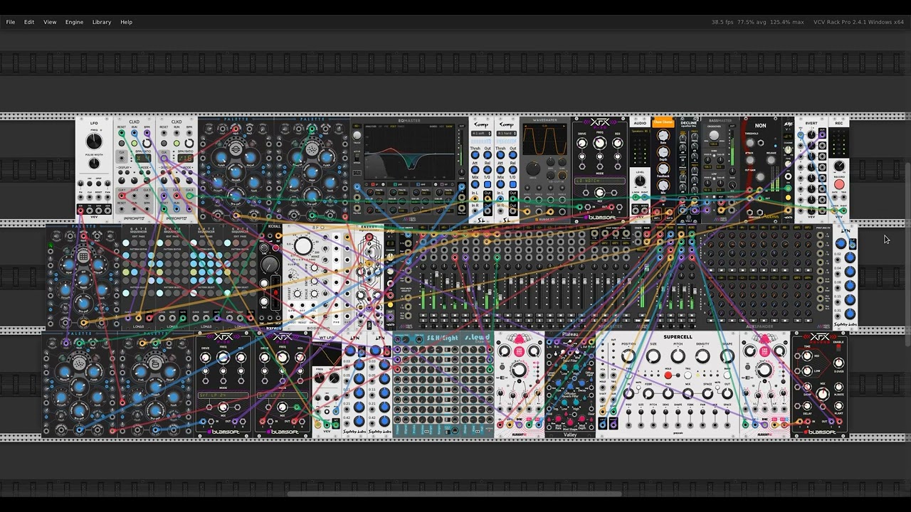 Atmospheric Experimental patch in VCV Rack