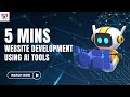 Build a Website in 5 Minutes Using AI Tools | No-Code Website Builder Tutorial | Sparks Technologies